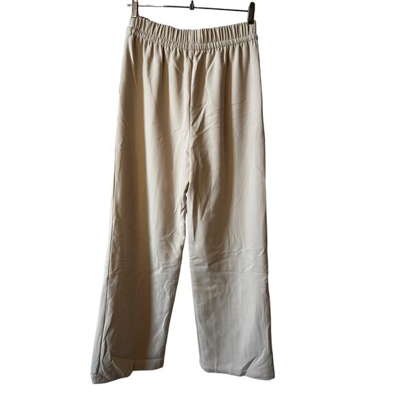 Treasure & Bond Nordstrom New Women's Pull On Wide Leg Pants Cream Small Neutral - Picture 2 of 8